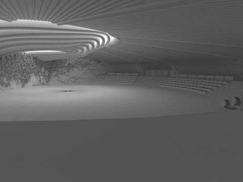 Forum Hall 3D Model