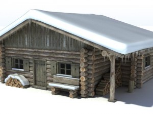 Log cabin 3D Model