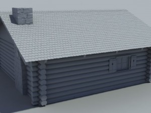 Log cabin 3D Model