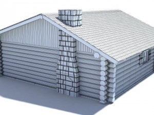 Log cabin 3D Model
