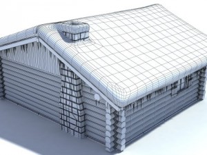 Log cabin 3D Model
