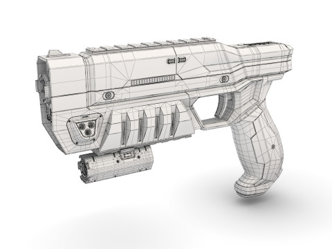 Blaster Modelo 3D
