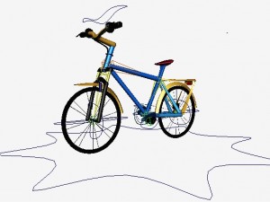 rigged bicycle 3D Model