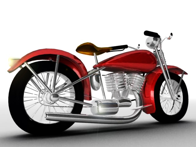 motocycle 3D Model in Motorcycle 3DExport