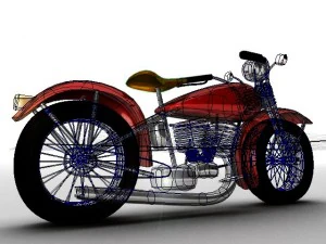 motociclo Modello 3D