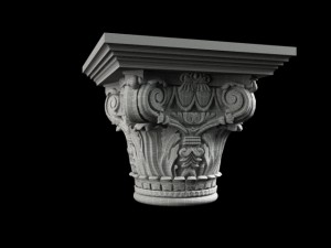 corinthian capital 3Dモデル