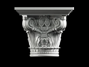 corinthian capital 3Dモデル