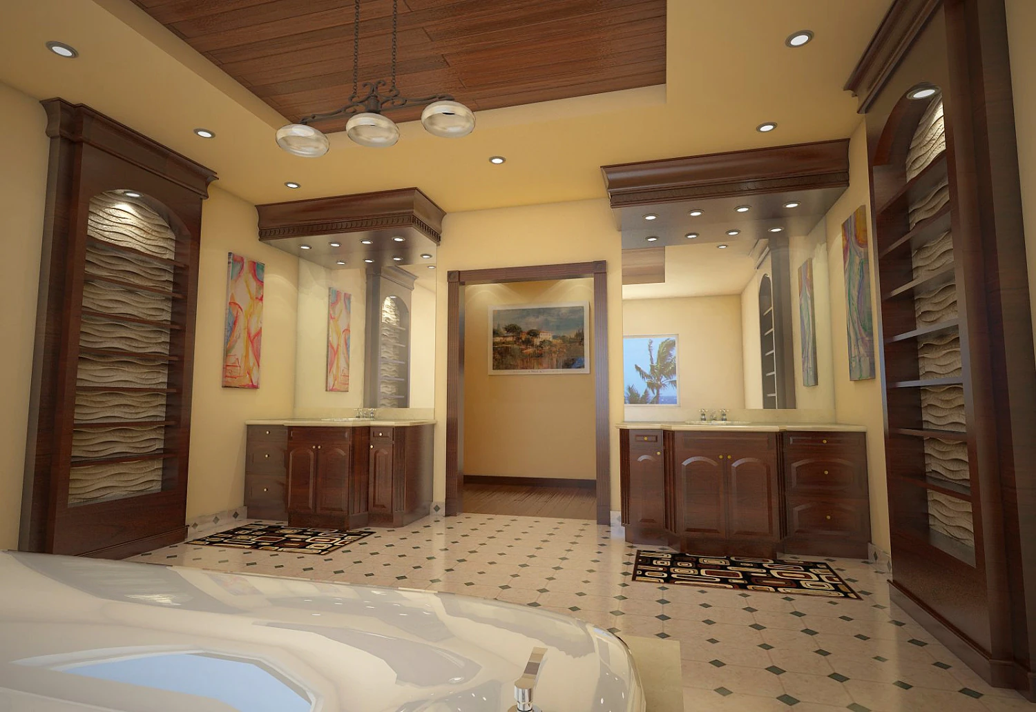 ba&ntilde;o 1 Modelo 3D .c4d .max .obj .3ds .fbx .stl .blend 