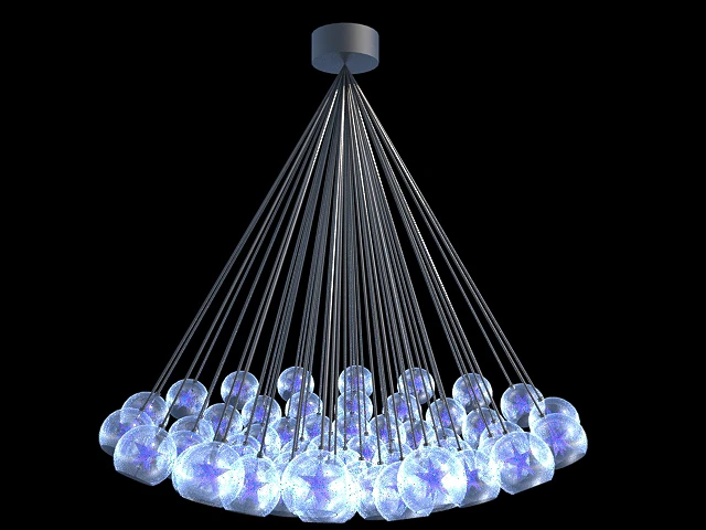 chandelier 3 3D Model .c4d .max .obj .3ds .fbx .stl .blend 