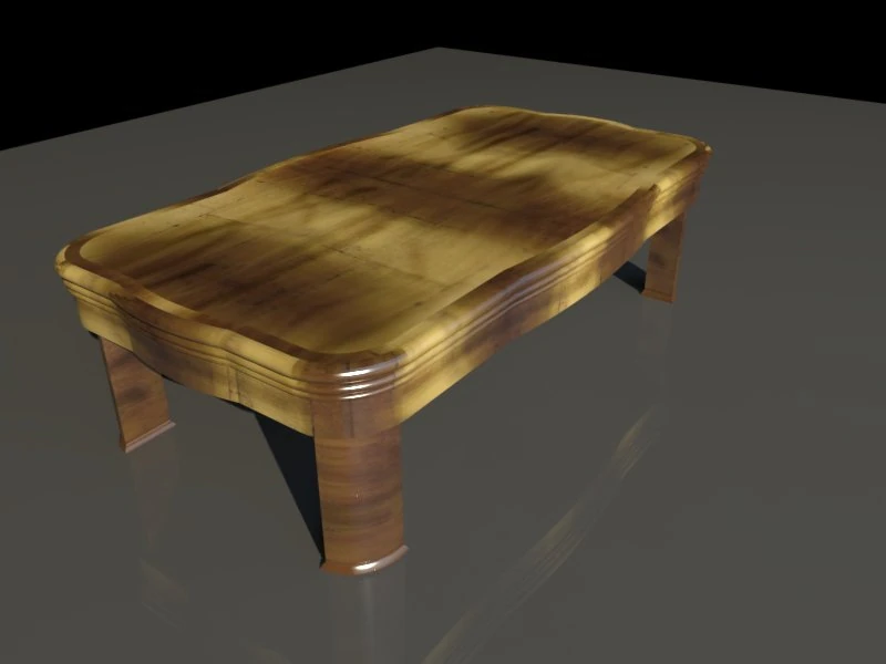 coffee table 1 3D Model .c4d .max .obj .3ds .fbx .stl .blend 