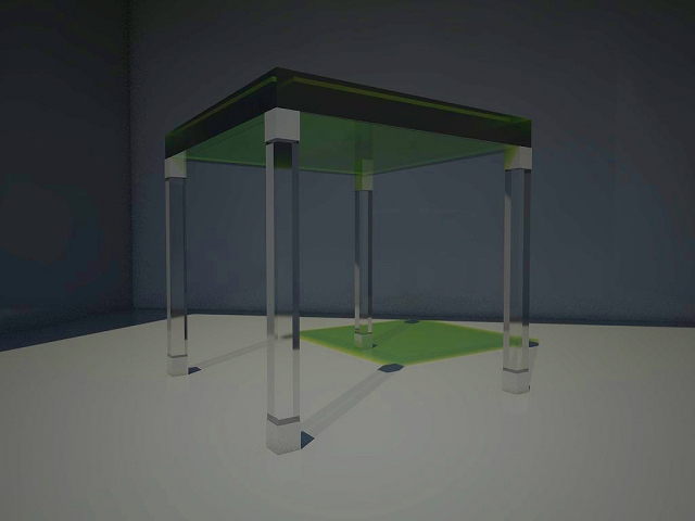 lucite card table Modèle 3D .c4d .max .obj .3ds .fbx .stl .blend 