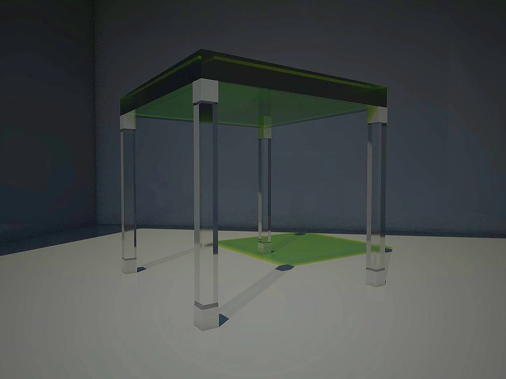 lucite card table 3D Model .c4d .max .obj .3ds .fbx .stl .blend 
