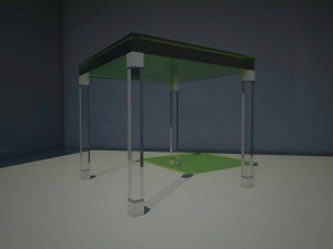 lucite card table 3D-Modell