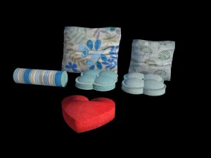 베개 세트 1 3D 모델