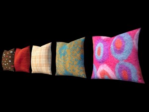 pillow set 3 Model 3D