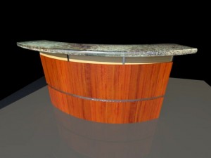 reception desk 1 3D-Modell