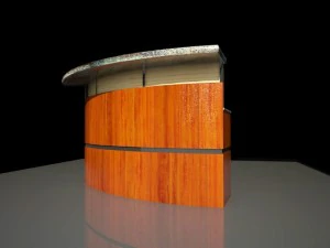 reception desk 1 3D Model