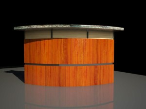 reception desk 1 3D 모델