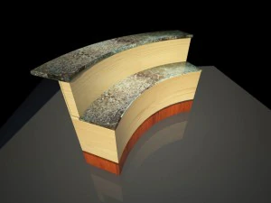 reception desk 2 3D Model