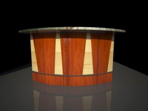 reception desk 2 3D-Modell
