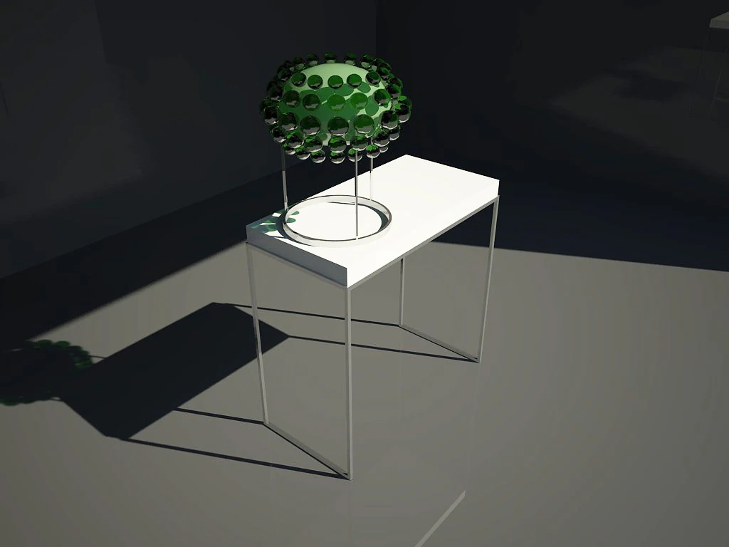 side table with lamp 1 3D Model .c4d .max .obj .3ds .fbx .stl .blend