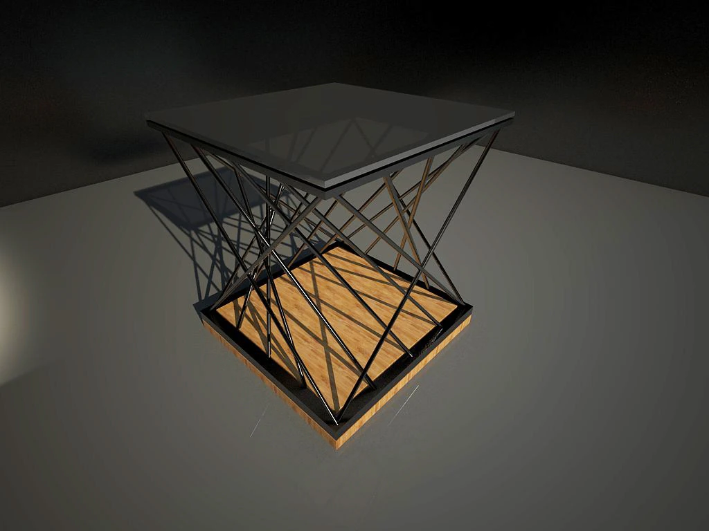 small table 2 3D Model .c4d .max .obj .3ds .fbx .stl .blend 