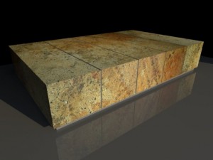 stone coffee table 3D-Modell