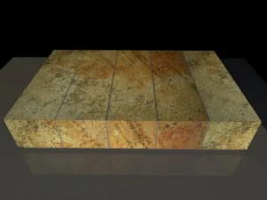 mesa de centro de piedra Modelo 3D