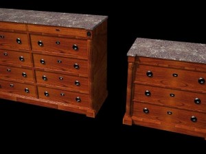dresser set 1 3D-Modell