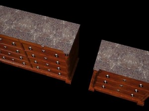 dresser set 1 3D Model