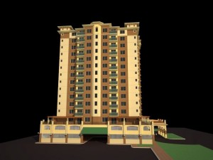 apartment building Modello 3D