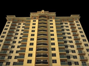 apartment building Modello 3D