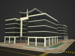 office building 3D-Modell