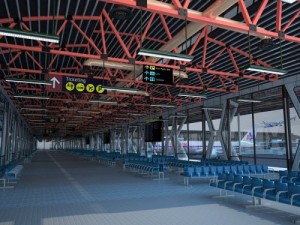 airport terminal 3D-Modell