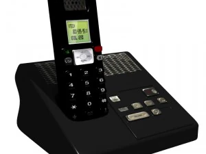 तार रहित फ़ोन 3D मॉडल