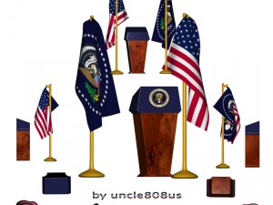presidential set 3D 모델