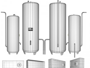 water heater object 3D 모델
