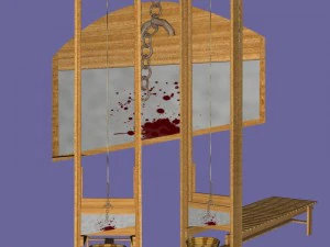 guillotine fbx obj 3D Model