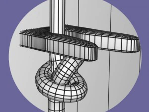 guillotine fbx obj 3D Model