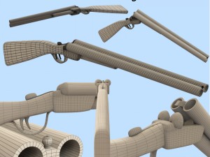shotfbx and obj 3Dモデル