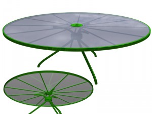 patio set fbx obj Model 3D