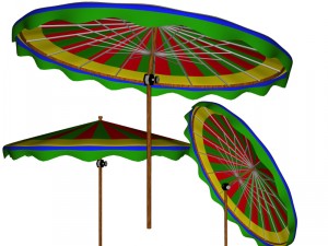 patio set fbx obj Model 3D