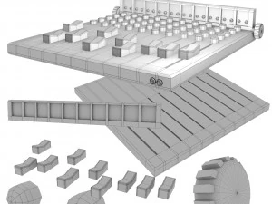 audio mixer fbxobj 3D Model
