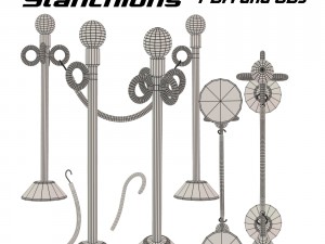 lineguidesstanchions fbx obj Modelo 3D