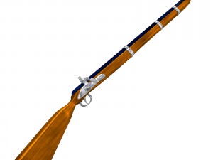cap-n-ball rifle fbx obj 3D 模型