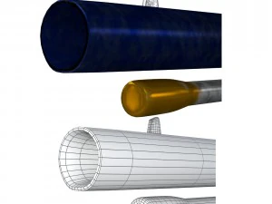 cap-n-ball rifle fbx obj 3D Model