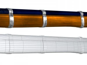 cap-n-ball rifle fbx obj 3D Model