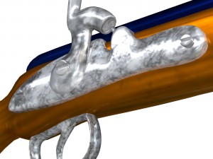 cap-n-ball rifle fbx obj 3D 模型