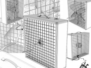 box fan fbx obj 3D Модель