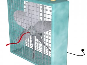 box fan fbx obj 3D Модель